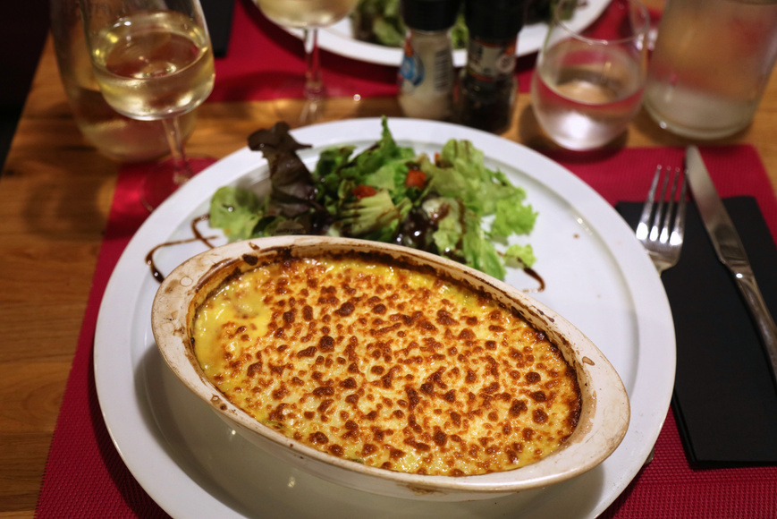 French cuisine - seafood gratine