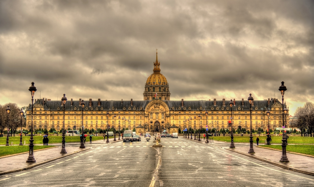 View of Les Invalides in Paris